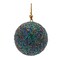 Melrose Beaded Glass Christmas Ball Ornaments - 2.75" (70mm) - Multi-Color - 12ct